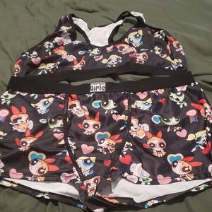 Cartoon Network Powerpuff Girls Colorful Activewear Set